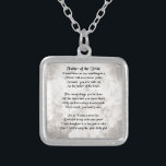 Far av bruden - vit silverpläterat halsband<br><div class="desc">En underbar gåva för en far av bruden.</div>