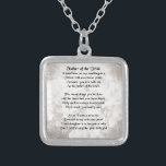 Far av bruden - vit silverpläterat halsband<br><div class="desc">En underbar gåva för en far av bruden.</div>