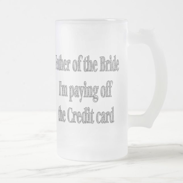 Far av den Glass ölen Stein för brudgåva Frostat Ölglas (Höger)