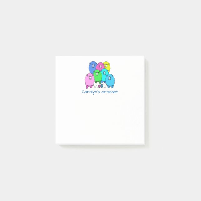 Får av färgad för matriser post-it block (Framsida)