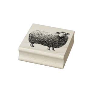 Får av gummi i frimärke vintage bild stämpel