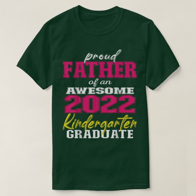 Far av Kindergarten Student 2022 Graduat T Shirt (Design framsida)