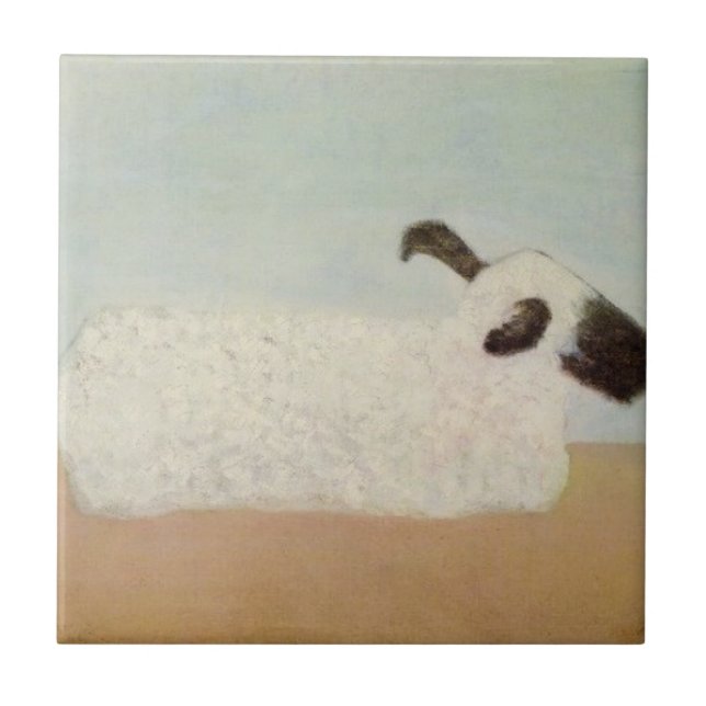 Får (av Milton Avery) Kakelplatta (Framsidan)