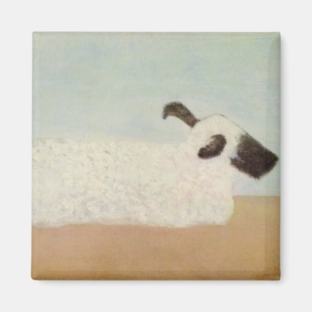 Får (av Milton Avery) Magnet (Framsidan)