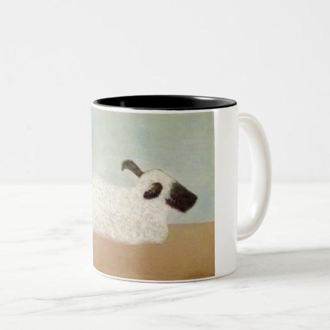 Får (av Milton Avery) Tvåtons kaffemugg (Framsida höger)