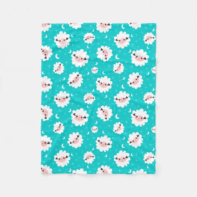 Får Baby Blanket Fleecefilt (Framsidan)