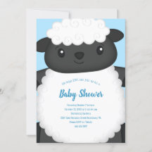 Får Baby Shower Farm Blue Boy