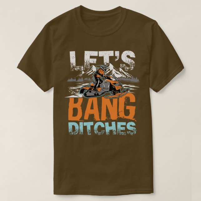 Får Bang Ditches snö-gåva T Shirt (Design framsida)