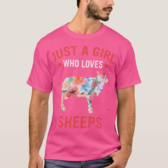 Får bara en flicka som Kärlek får får T Shirt (Framsida)