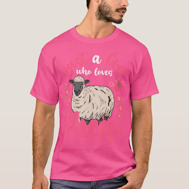 Får bara en flicka som Kärlek får T Shirt (Framsida)