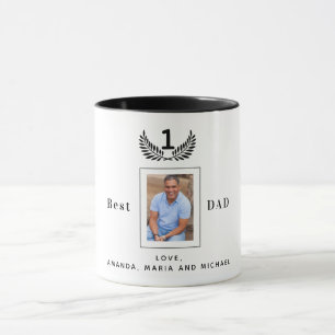 Far Best pappa någonsin fotosvartvit namn Mugg