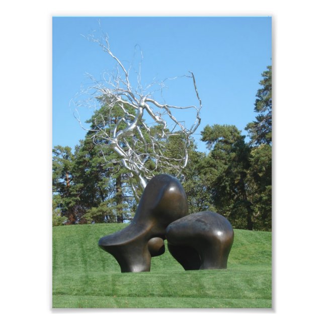 Får Biet och Träd Fototryck (Framsidan)