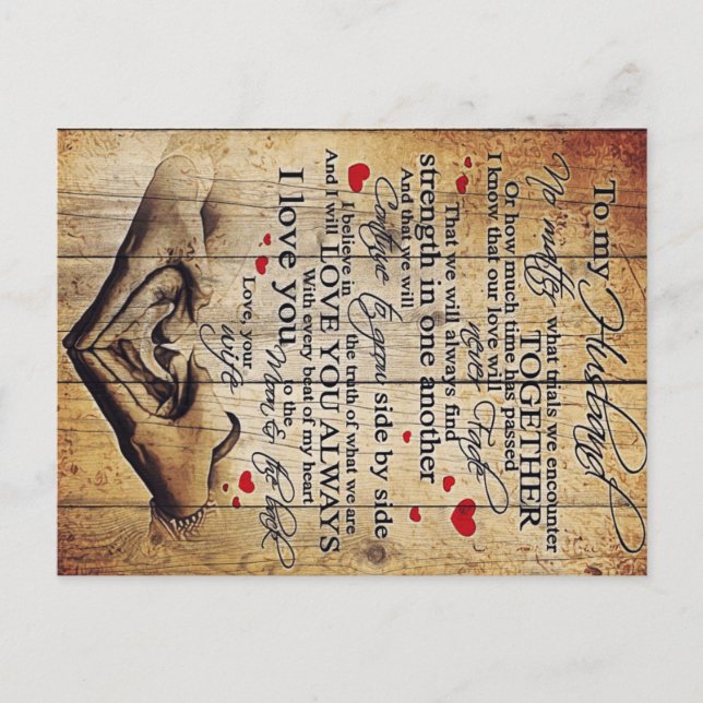 Far Birthday Gift | Brev till min Make Meddelande Vykort (Framsida)