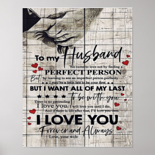 Far Birthday Gift Brev till min Make Poster