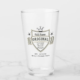 FAR BRIDE - Personlig Marskalkars PINT GLASS Glaskopp