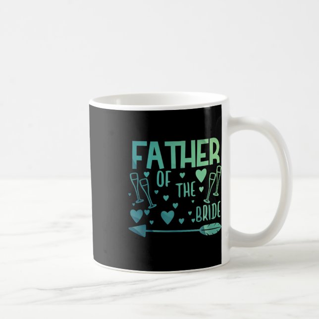 Far Brud Och Brudgum Tees Bröllopsjubileum Kaffemugg (Höger)