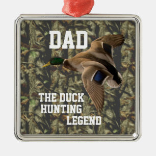 Far Camo för gräsand för legend för pappaankaj Julgransprydnad Metall