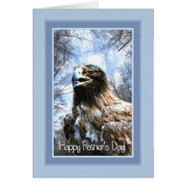 Far Canvas Patavle Eagle Hälsningskort