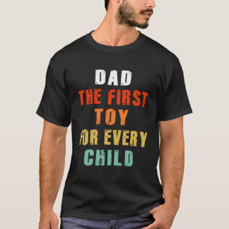 Far-Child Bond Shirt Pappa den första Leksaken någ T