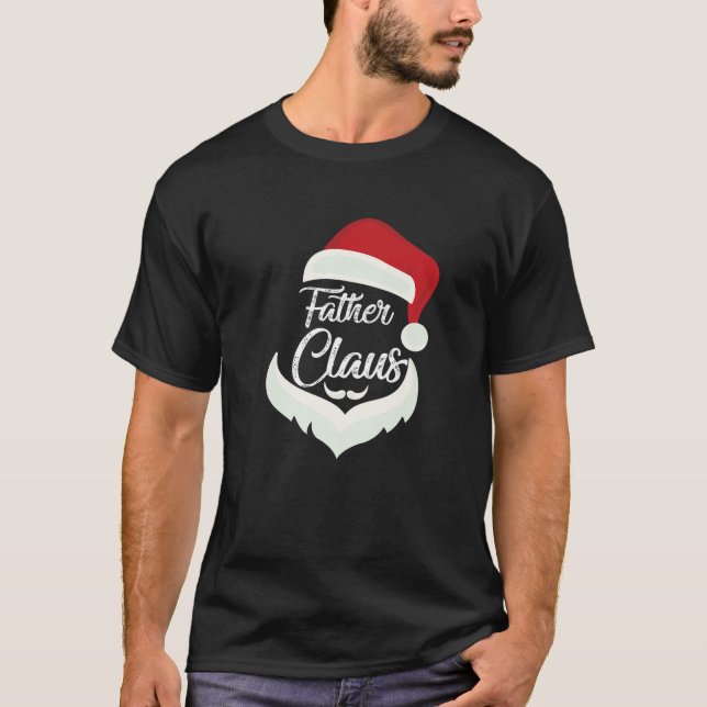 Far Claus jul Funny Pajamas Santa Costume T Shirt (Framsida)