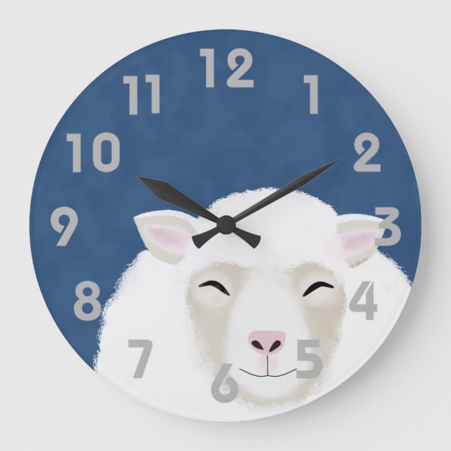 Får Clock Stor Klocka (Framsida)