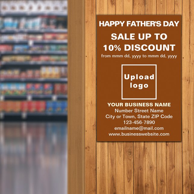 Far dag Business Sale Brown Poster (Skapare uppladdad)