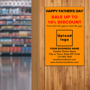 Far dag Business Sale Orange Färg Poster
