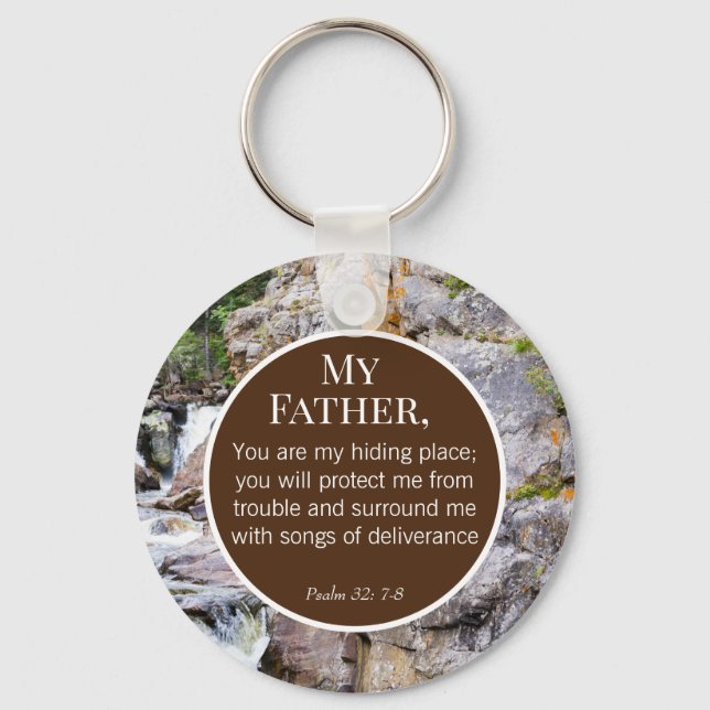 Far Dag Ideas Church Bible Verse Keychain Nyckelring (Framsida)