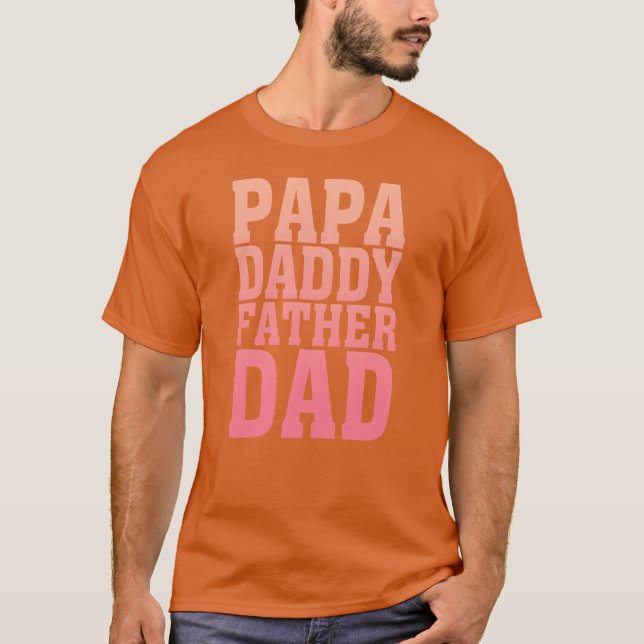 far dag pappa pappa far retro t shirt (Framsida)