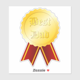 Far-dagen för bästa Pappa-medalj Klistermärken