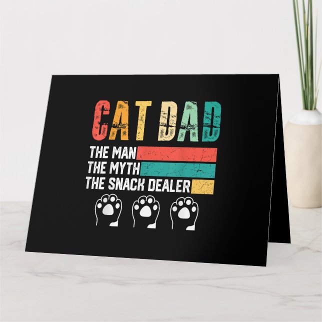 Far-dagen Kat Pappa Kort (Framsida)