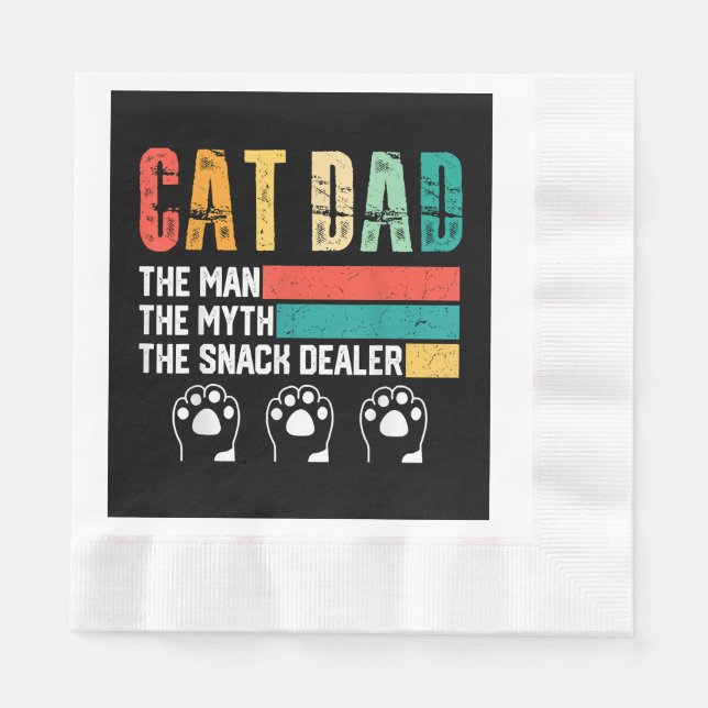Far-dagen Kat Pappa Pappersservett (Framsidan)