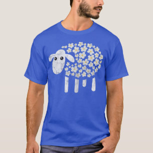 Får Daisy Kawaii Flowers Farmer Farm Animal Dist T Shirt