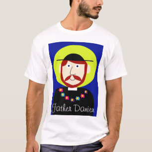 Far Damien av Molokai Tee Shirt