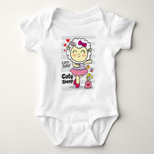 Får dansar  t shirt (Framsida)