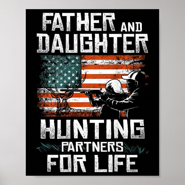 Far Daughhunting Partners American Flagga on Poster (Framsidan)