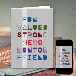 FAR Definition Typography Fars dag Kort