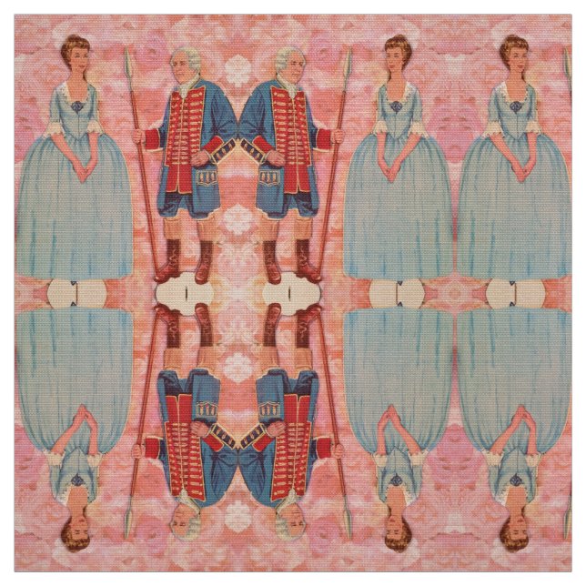 Far & Dotter Colonial Papper Doll Fabric Tyg (Provkarta)