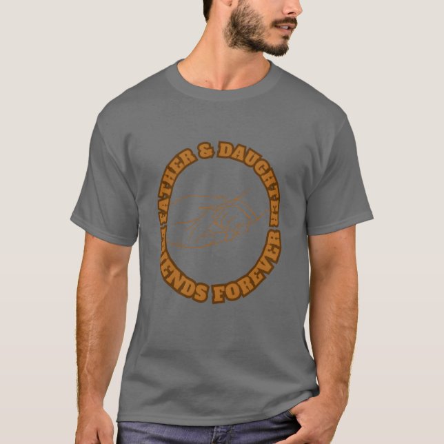 Far Dotter Friends Forever Brown-gåva T Shirt (Framsida)