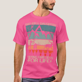 Far Dotter Hunting Partners för Life Pappa Hunt T Shirt