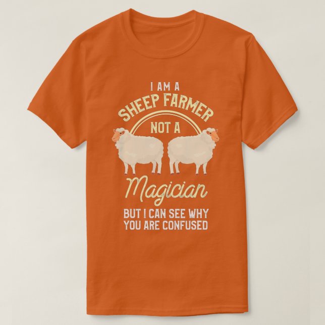 Får Farmer Shirt Funny Får Älskare Fårfår T Shirt (Design framsida)