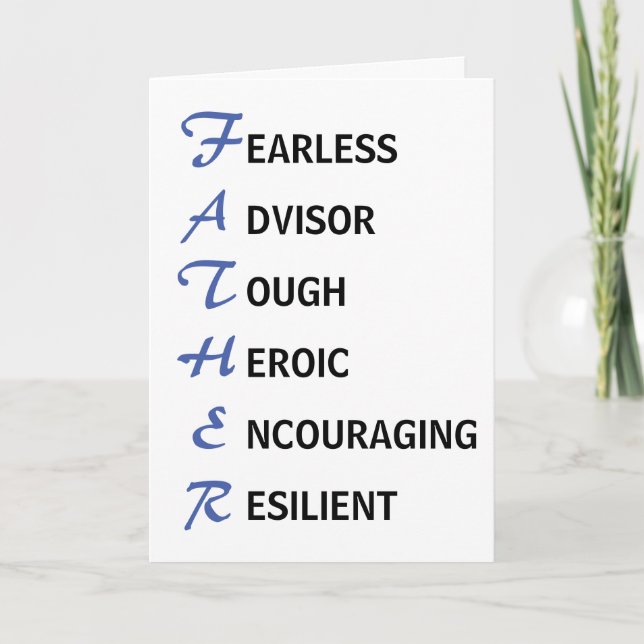 Far: Fars dag-kort Kort (Framsida)