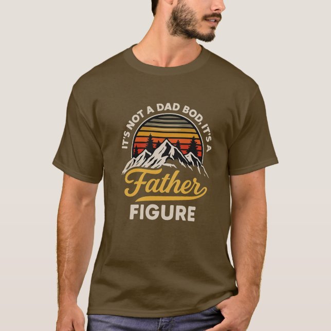 Far Figur Funny Pappa Bod Shirt T Shirt (Framsida)