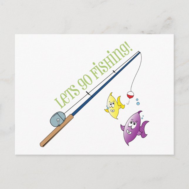 Får fiska vykort (Framsida)