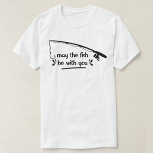 Får fisken vara med humoristiskt fiske t shirt