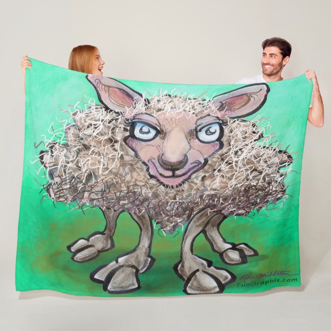 Får Fleece Blanket (På plats)
