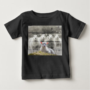Får Flock Baby Lamb T Shirt