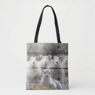 Får Flock Baby Lamb Tygkasse