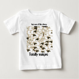 får flockas svartvitt t-shirt