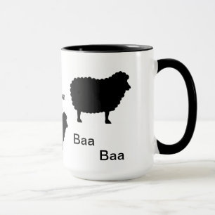 Får för BaaBaasvart Mugg